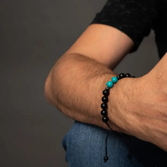 5&2 Teal and Black Bracelet