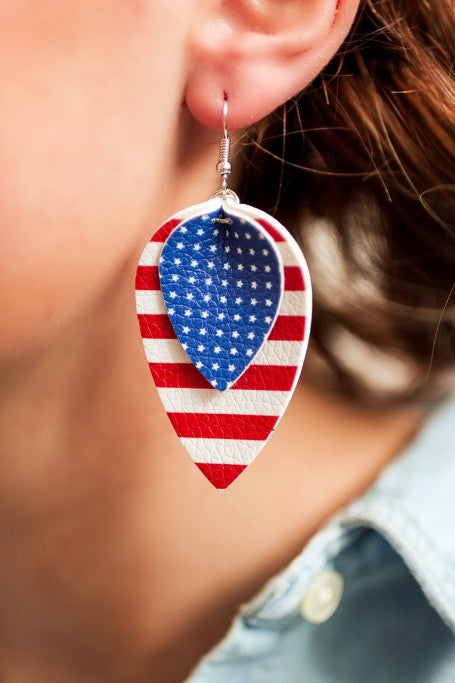 American Flag Earrings