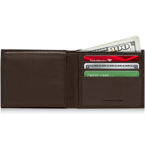 Genuine Leather Bifold Wallet