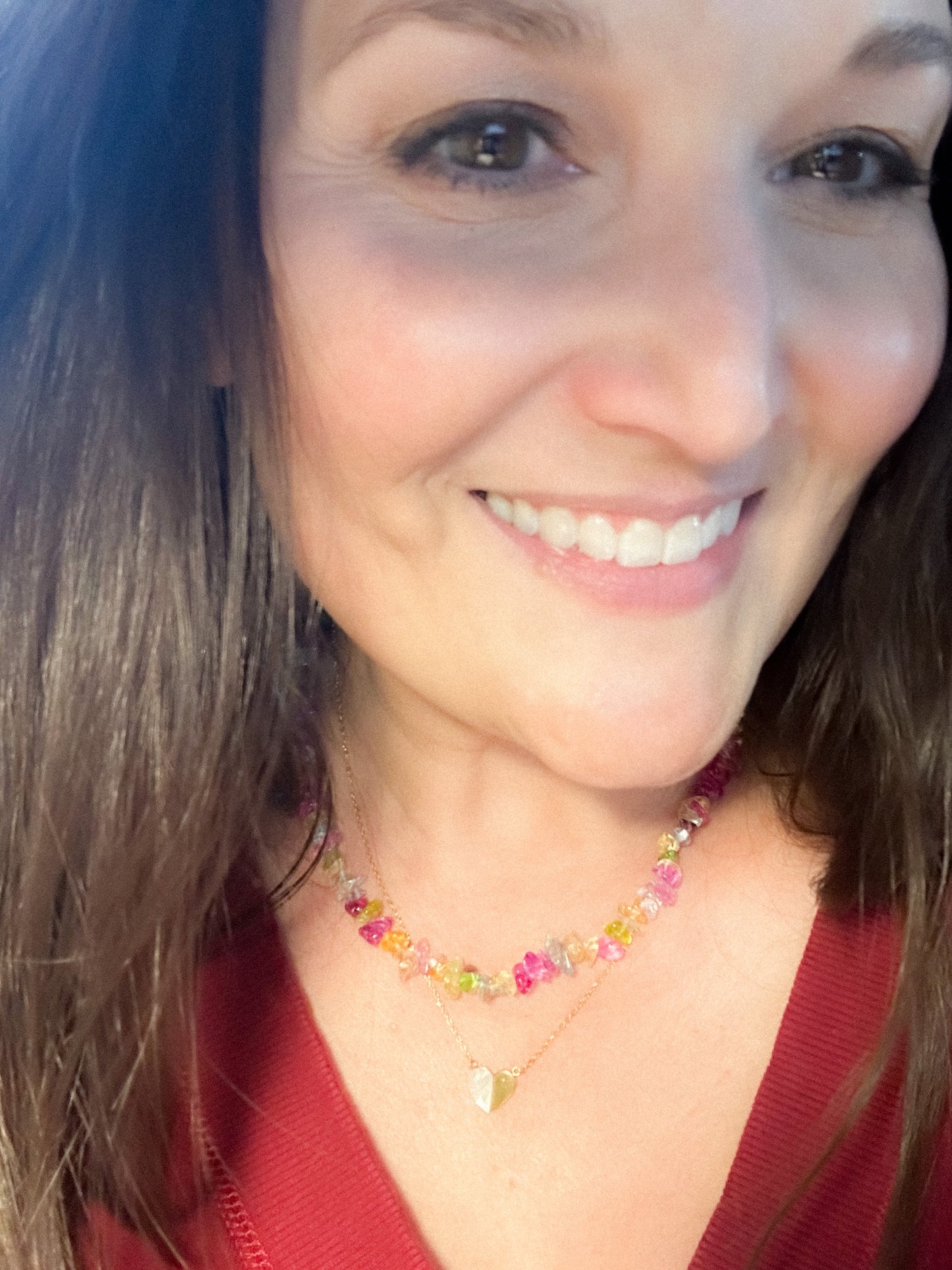 Rainbow Sea Glass Necklace