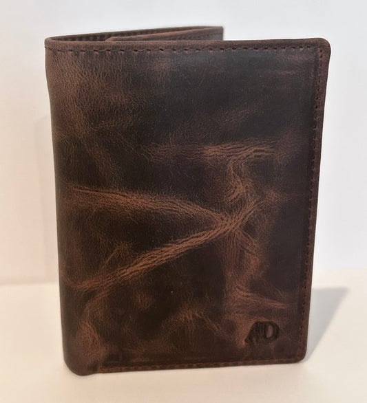 Genuine Leather Trifold Wallet
