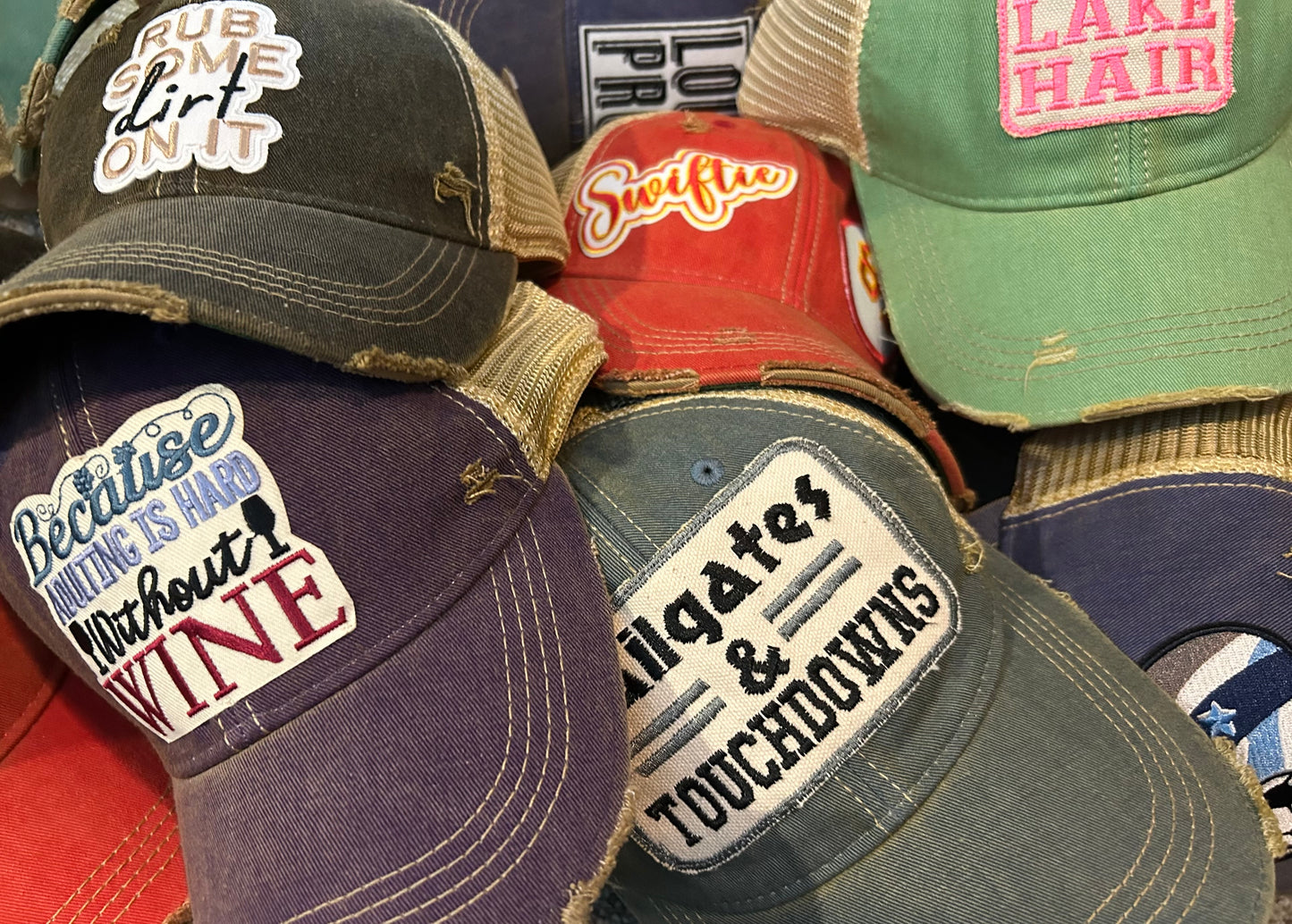 Distressed Snarky Hats