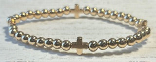 Beaded Cross Bracelet