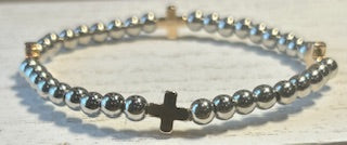 Beaded Cross Bracelet