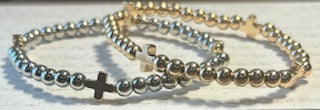 Beaded Cross Bracelet