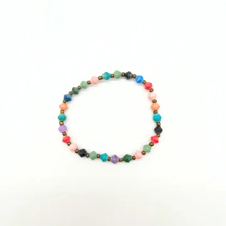 Paper Bead Bracelets