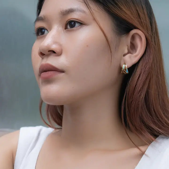 Walk in Faith Mini Hoop Earrings